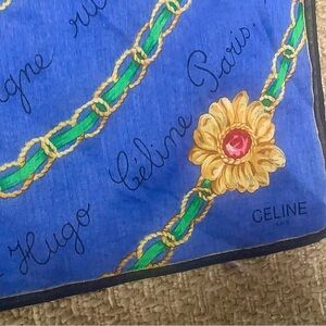 Celine Small Scarf & bonus Blk sheer Wrap